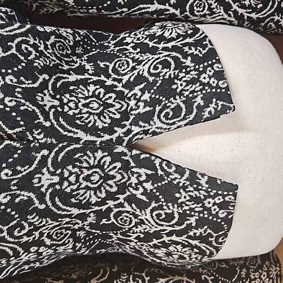 TWENTYONE BLAZER ZIPER BLACK WHITE DESIGN M MEDIUM TWENTY ONE FOREVER 21 - Picture 10 of 11